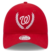 Casquette ajustable 9TWENTY New Era pour femme, rouge, Washington Nationals Leaves