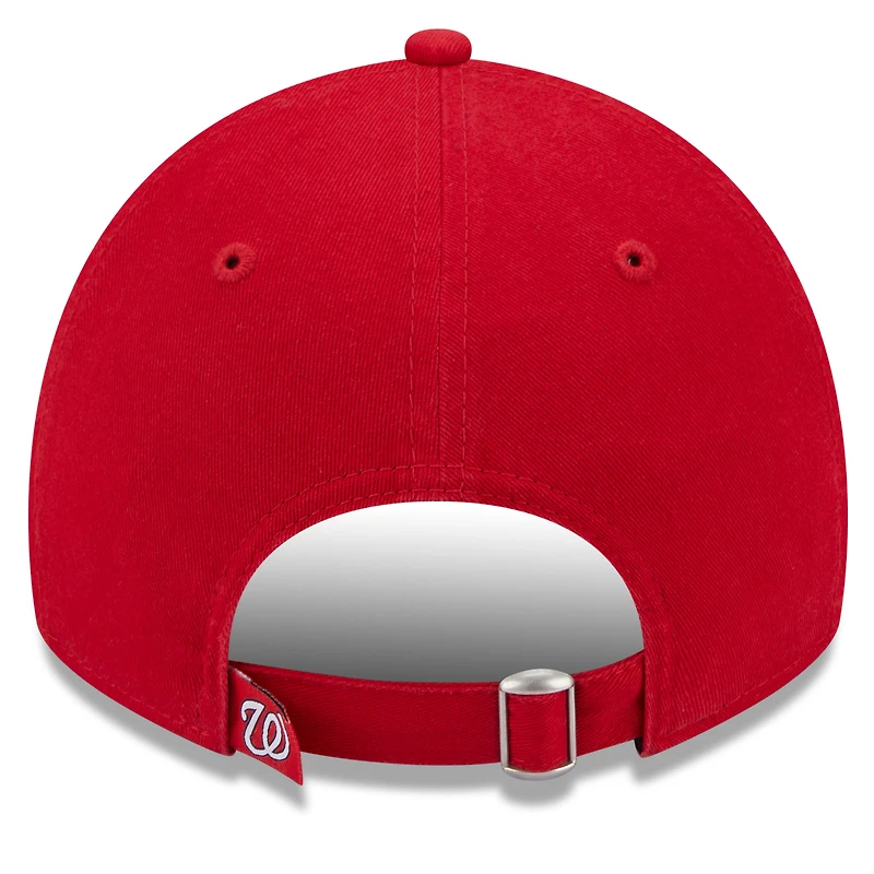 Casquette ajustable 9TWENTY New Era pour femme, rouge, Washington Nationals Leaves
