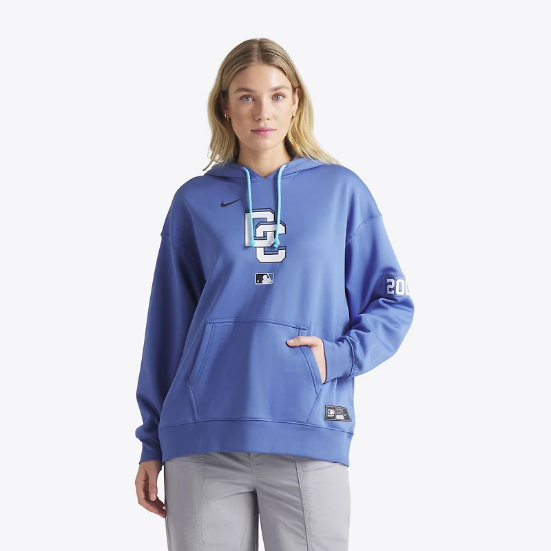 Women's Nike Blue Washington Nationals 2025 City Connect Authentic Collection Therma Hoodie
