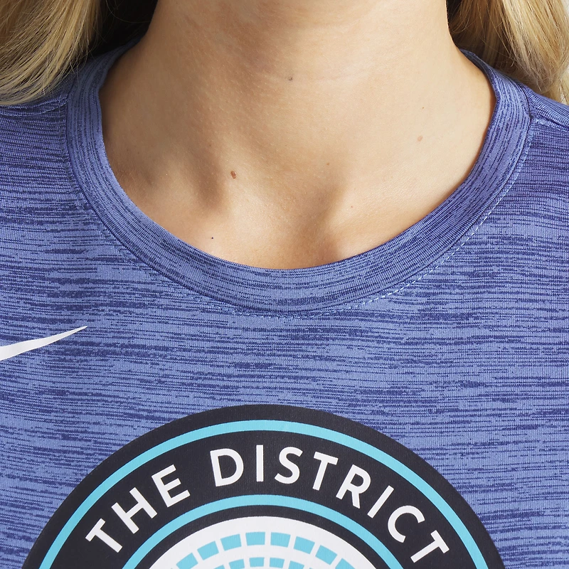 Women's Nike  Blue Washington Nationals 2025 City Connect Authentic Collection Velocity Performance T-Shirt