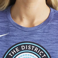 Women's Nike  Blue Washington Nationals 2025 City Connect Authentic Collection Velocity Performance T-Shirt