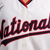 Maillot de joueur Nike CJ Abrams blanc Washington Nationals Home Limited pour femme