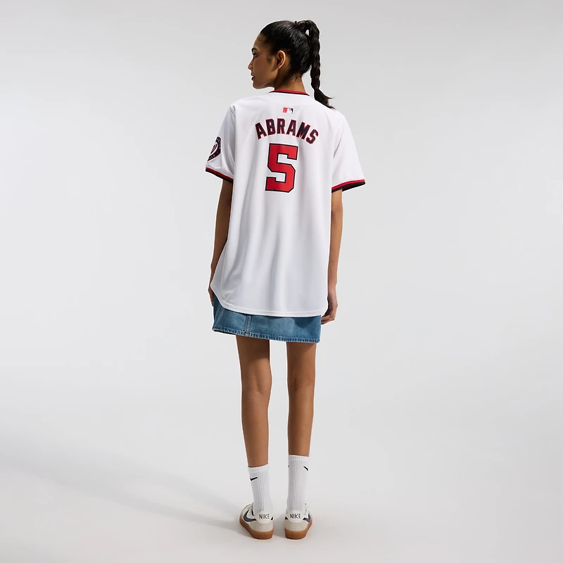 Women's Nike CJ Abrams White Washington Nationals Home Limited Player Jersey
