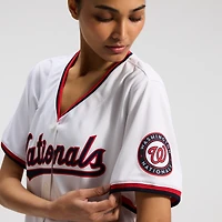 Maillot de joueur Nike CJ Abrams blanc Washington Nationals Home Limited pour femme