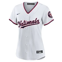 Maillot de joueur réplique à domicile Nike CJ Abrams pour femme des Nationals Washington, blanc