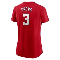 Women's Nike Dylan Crews Red Washington Nationals Cooperstown Collection Fuse Name & Number T-Shirt