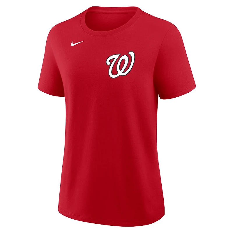 Women's Nike Dylan Crews Red Washington Nationals Name & Number T-Shirt