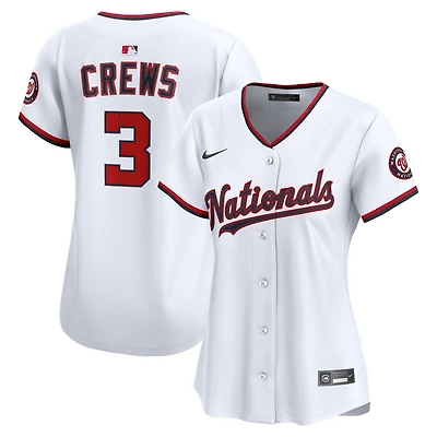 Maillot Nike Dylan Crews blanc pour femme, édition limitée, domicile des Washington Nationals