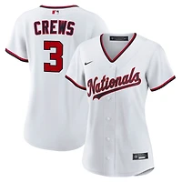 Maillot Nike Dylan Crews blanc pour femme, réplique domicile des Washington Nationals