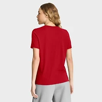 Women's Nike Red Washington Nationals Authentic Collection Early Work Tri-Blend Dri-FIT T-Shirt