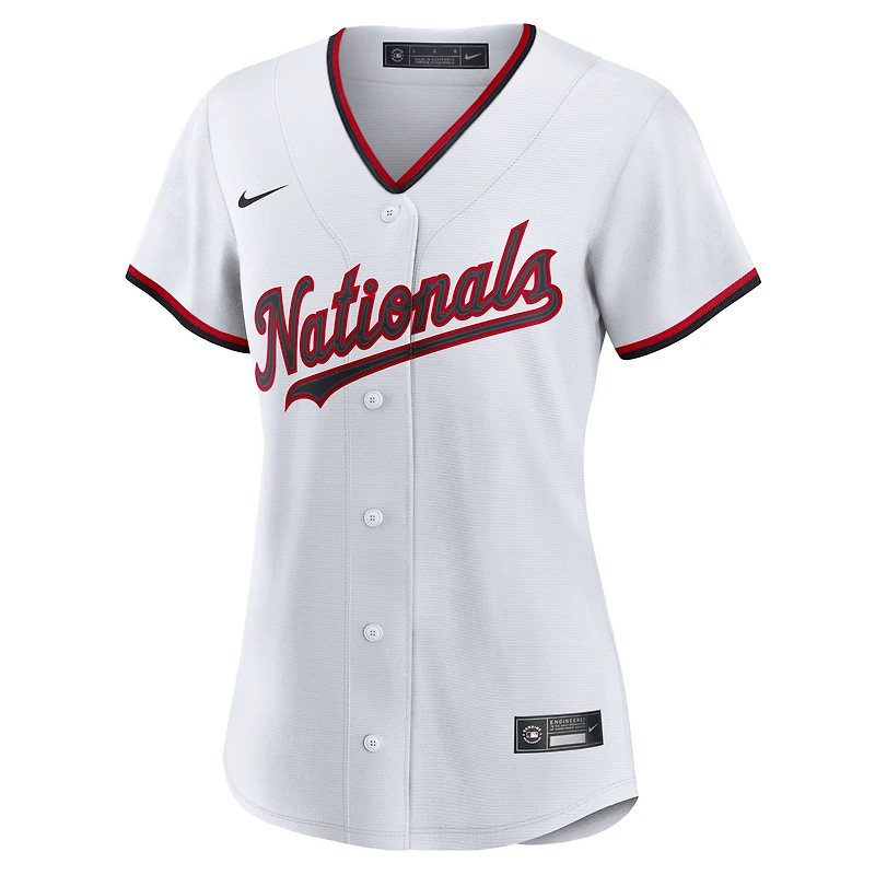Maillot Nike Washington Nationals Home Replica 2.0 pour femme, blanc