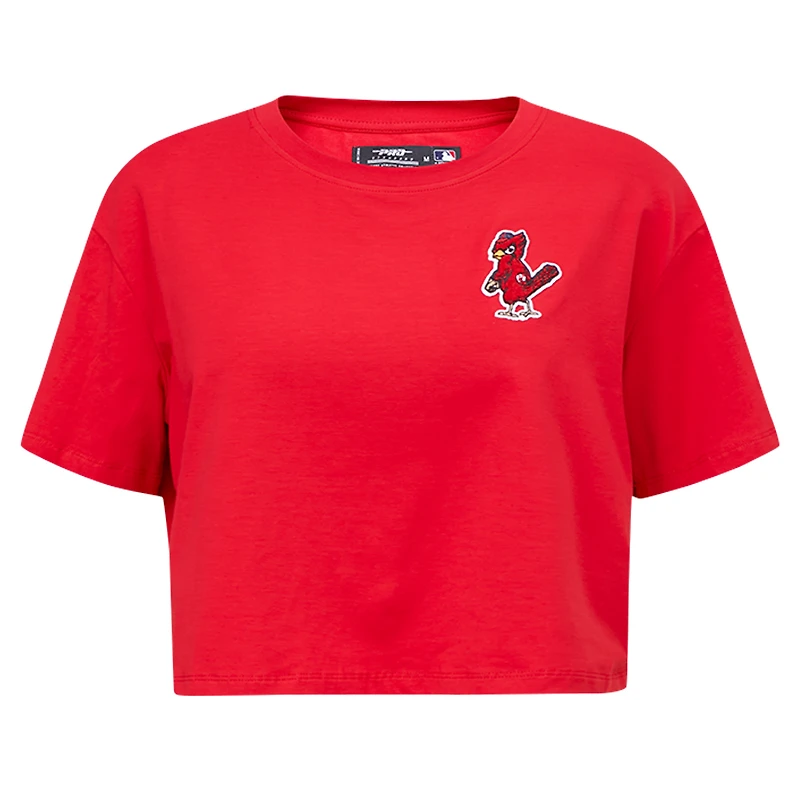 Women's Pro Standard Red Washington Nationals Classic SJ Cropped Boxy T-Shirt