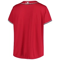 Maillot rouge de l'équipe réplique alternative grande taille des Nationals Washington pour femmes