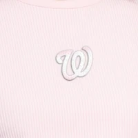 Women's Starter Light Pink Washington Nationals Pastels Ribbed Tank Top
