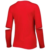 T-shirt à manches longues Touch Red Washington Nationals Formation pour femme