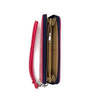 Portefeuille zippé à poignet Washington Nationals pour femme