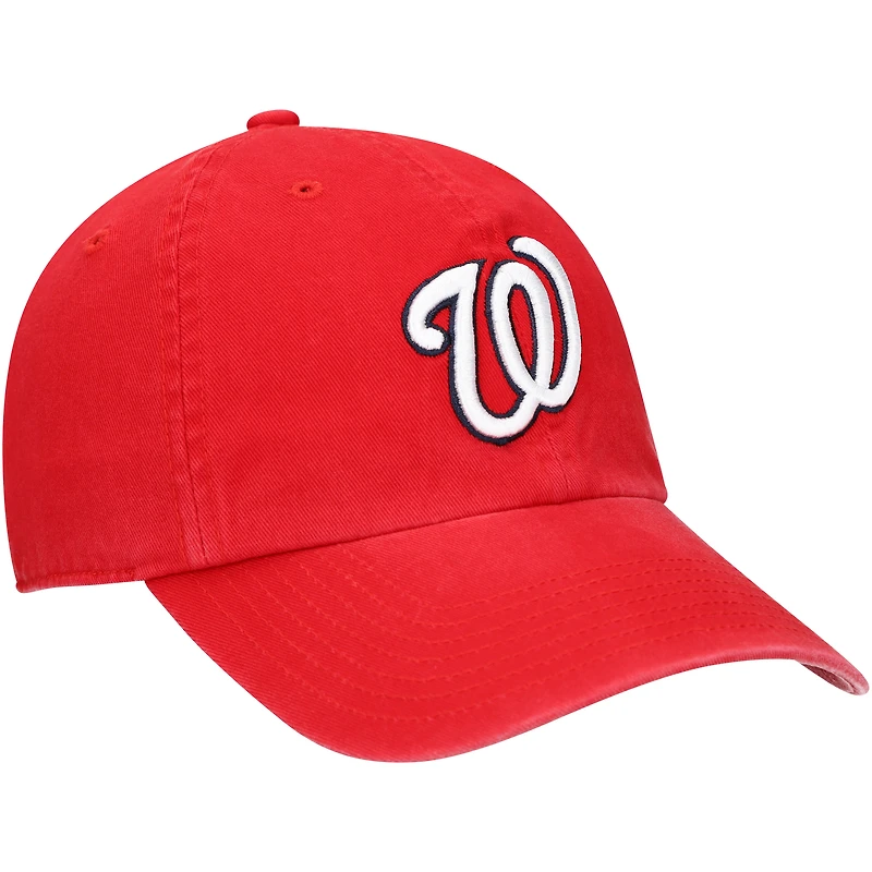 '47 Red Washington Nationals Team Logo Clean Up Casquette ajustable pour jeune