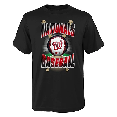 T-shirt d'événement spécial des Nationals de Washington noir pour jeune