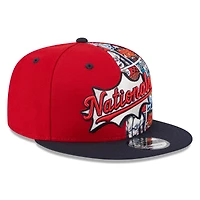 Youth New Era Red/Navy Washington Nationals 2025 MLB Diamond Hero Edition 9FIFTY Snapback Hat