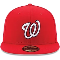 Casquette ajustée New Era rouge Washington Nationals Authentic Collection On-Field Game 59FIFTY pour jeunes
