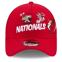 Casquette ajustable New Era rouge Washington Nationals Looney Tunes A-Frame 9FORTY pour jeunes