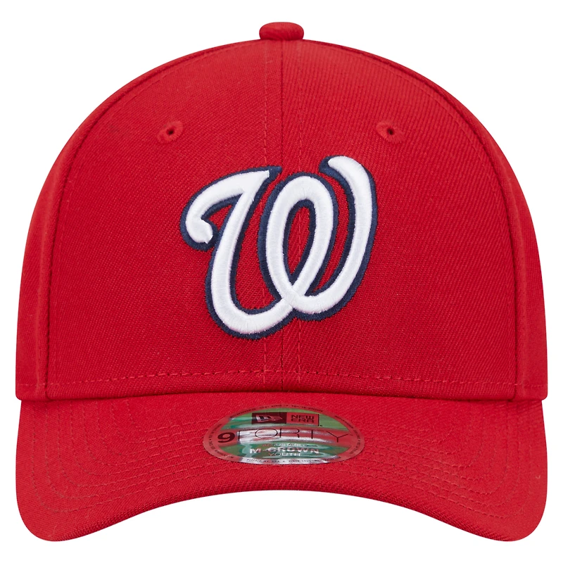 Casquette ajustable 9FORTY pour jeune joueur des Nationals de Washington New Era rouge