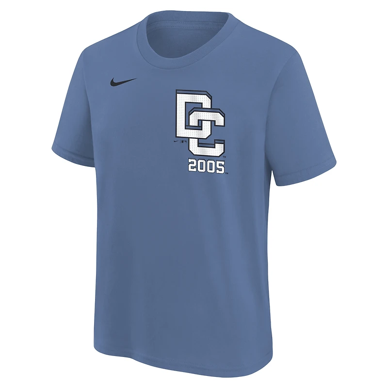 T-shirt Nike bleu pour jeune Washington Nationals 2025 City Connect avec logo