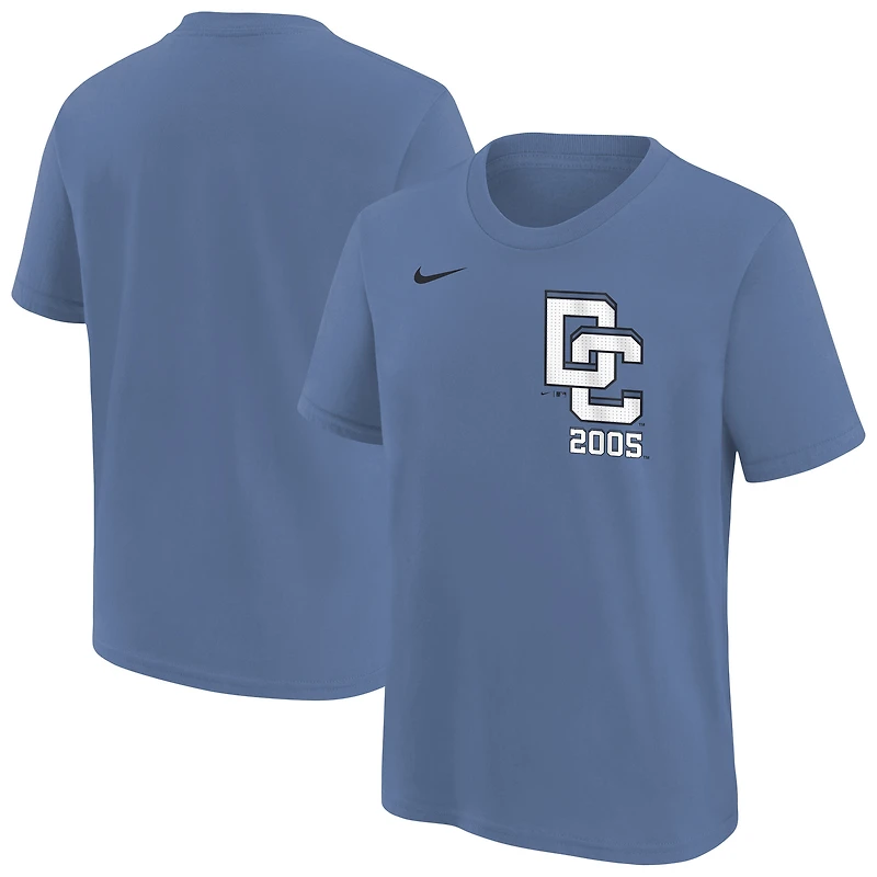 Youth Nike Blue Washington Nationals 2025 City Connect Wordmark T-Shirt