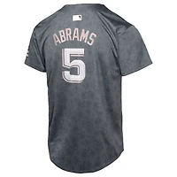 Maillot de joueur Nike C.J. Abrams Charcoal Washington Nationals City Connect Limited pour jeune