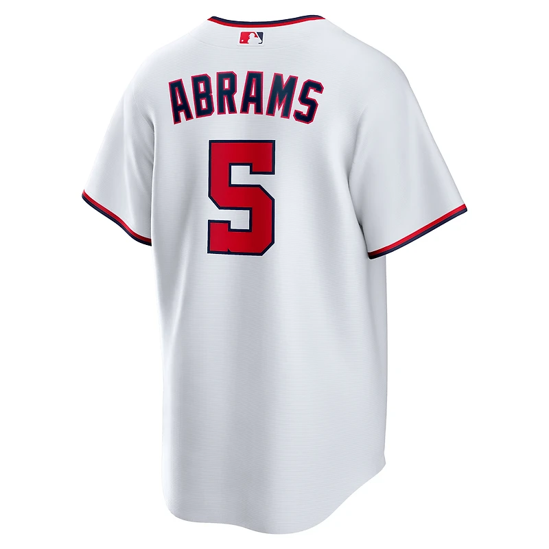 Maillot de joueur réplique à domicile Nike CJ Abrams pour jeunes des Nationals Washington, blanc