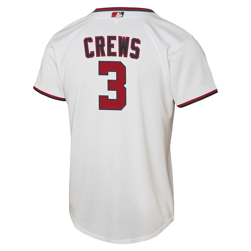 Maillot Nike Dylan Crews blanc pour jeunes des Washington Nationals à domicile