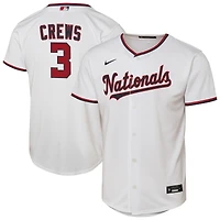 Maillot Nike Dylan Crews blanc pour jeunes des Washington Nationals à domicile
