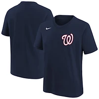 Youth Nike  Navy Washington Nationals Wordmark T-Shirt