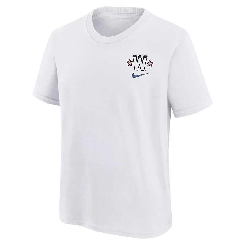 T-shirt Nike blanc City Connect 2025 pour jeunes des Washington Nationals