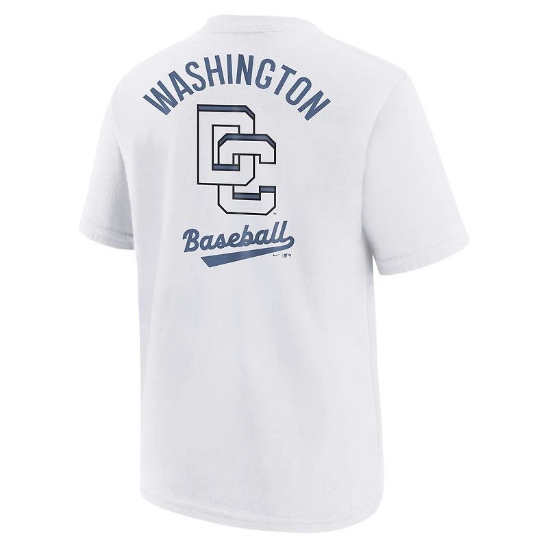 T-shirt Nike blanc City Connect 2025 pour jeunes des Washington Nationals