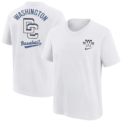 T-shirt Nike blanc City Connect 2025 pour jeunes des Washington Nationals