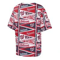 Youth Outerstuff  Red Washington Nationals All-Over Pennant T-Shirt