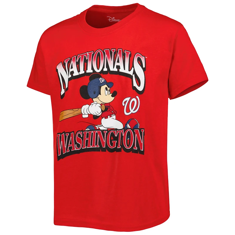 T-shirt Disney Game Day des Nationals de Washington rouge pour jeune