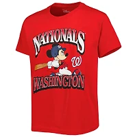 T-shirt Disney Game Day des Nationals de Washington rouge pour jeune