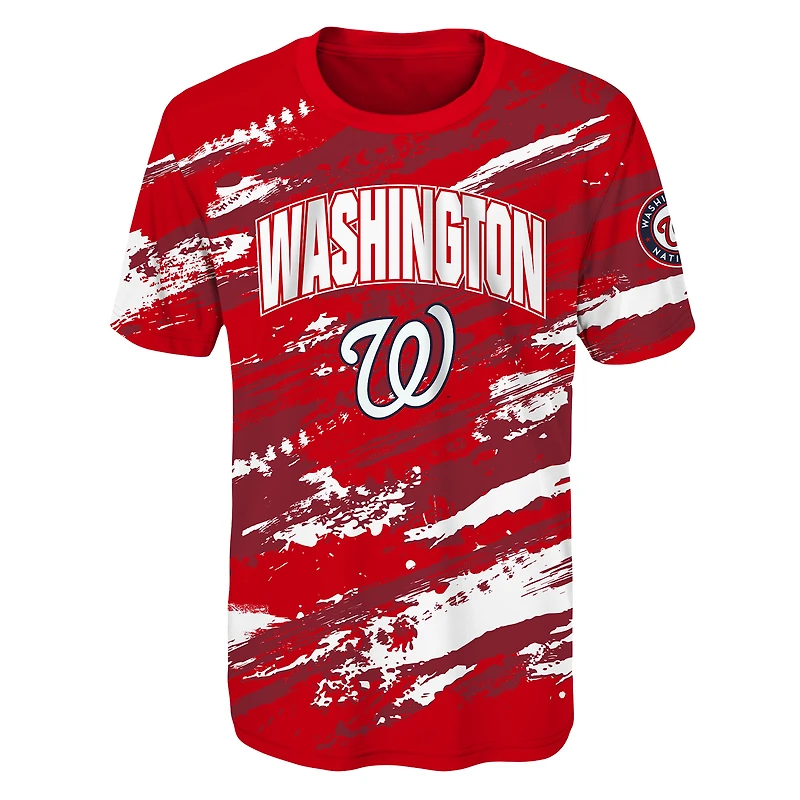T-shirt rouge Washington Nationals Stealing Home pour jeune