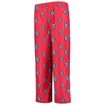 Pantalon rouge avec logo imprimé en couleur de l'équipe des Nationals Washington pour jeunes