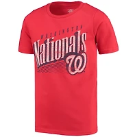 T-shirt rouge pour jeunes des Nationals de Washington avec séquence victoires