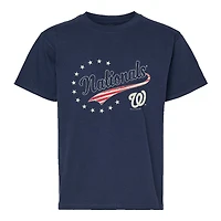 Youth Soft as a Grape Navy Washington Nationals Americana T-Shirt