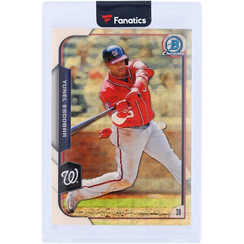Yunel Escobar Washington Nationals 2015 Bowman Chrome Superfractor #16 #1/1 Card