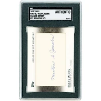 Bucky Jacobs Washington Senators Autographed 2013 Topps Chasing History Cut Signatures #CHCS-BJ #1/1 SGC Authenticated Card