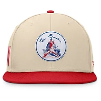 Men's Fanatics Natural/Red Washington Senators Cooperstown Collection Bounder Snapback Hat