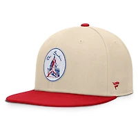 Men's Fanatics Natural/Red Washington Senators Cooperstown Collection Bounder Snapback Hat
