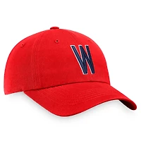 Casquette réglable Fanatics Red Washington Senators Cooperstown Collection Core pour hommes