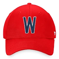 Casquette réglable Fanatics Red Washington Senators Cooperstown Collection Core pour hommes