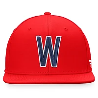 Casquette Snapback Fanatics rouge Washington Senators Cooperstown Collection Core pour hommes